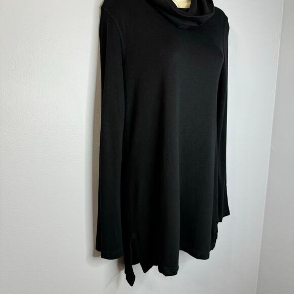 Transit Par Such Cowl-Neck Knit Tunic Sweater Top Black Large - Picture 5 of 11